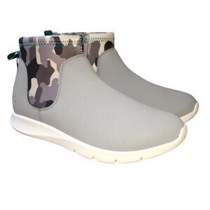 NWT Spenco Womens 6 Paddock Chelsea Ankle Boot Grey Camo Bootie Comfort